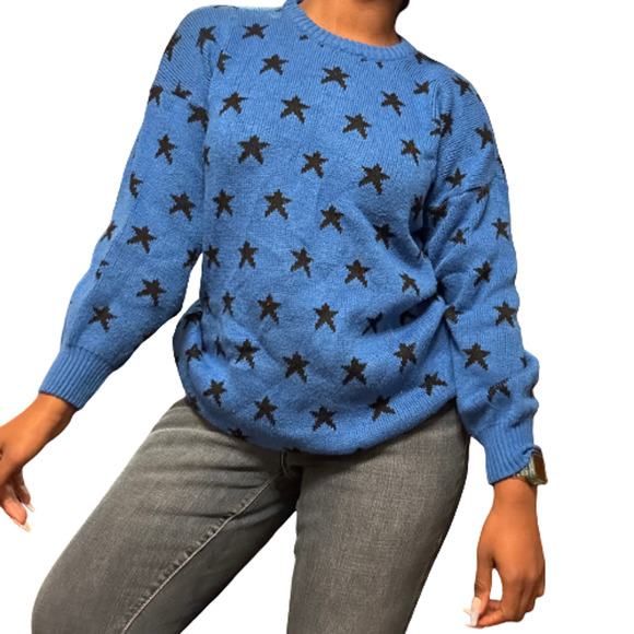 Vintage star print sweater - Picture 1 of 7
